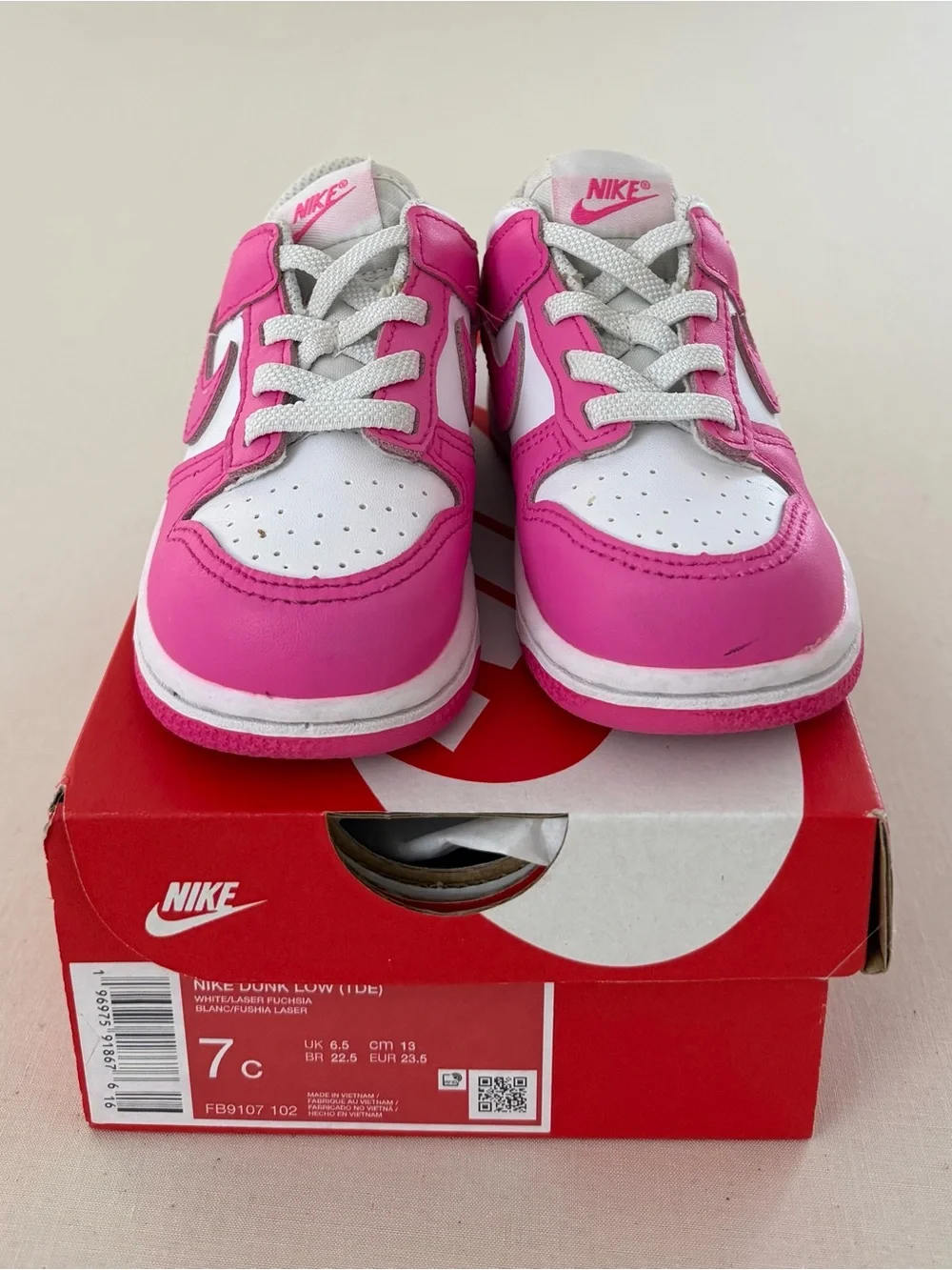 Kids Nike Dunk Low (Size 7C)